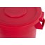 34102105 - Bronco™ Round Waste Bin Trash Container Lid 20 Gallon - Red