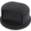 34103403 - Bronco™ Round Waste Bin Trash Container Dome Lid With Hinged Door 32 Gallon - Black