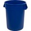 34103214 - Bronco™ Round Waste Bin Trash Container 32 Gallon - Blue