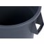 34105523 - Bronco™ Round Waste Bin Trash Container 55 Gallon - Gray