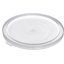 125230 - Polypropylene Bain Marie Food Storage Container Lid 12 - 22 qt - Translucent