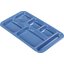 4398392 - Right-Hand Space Saver 6-Compartment Melamine Tray 9" x 15" - Sandshade