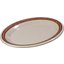 43087908 - Durus® Melamine Oval Platter Tray 9.5" x 7.25" - Sierra Sand on Sand