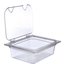 10239Z07 - StorPlus™ EZ Access Hinged Notched Universal Food Pan Lid 1/2 Size - Clear