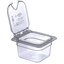 3068407 - StorPlus™ Polycarbonate Food Pan 1/6 Size, 4" Deep - Clear