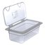 10278Z07 - StorPlus™ EZ Access Hinged Universal Food Pan Lid 1/3 Size - Clear