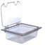 10240Z07 - StorPlus™ EZ Access Hinged Notched Universal Food Pan Lid 1/2 Size - Clear
