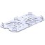 3069507 - StorPlus™ Polycarbonate Food Pan Drain Grate 1/4 Size - Clear