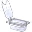 10339Z07 - StorPlus™ EZ Access Hinged Notched Universal Food Pan Lid 1/9 Size - Clear