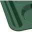 4398008 - Left-Hand Heavyweight 6-Compartment Melamine Tray 10" x 14" - Forest Green