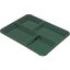 KL44408 - 4-Compartment Melamine Tray 8.5" x 11" - Forest Green