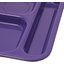 4398887 - Right Hand 6-Compartment Melamine Tray 14.5" x 10" - Purple