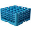 RG25-414 - OptiClean™ 25-Compartment Divided Glass Rack with 4 Extenders 10.3" - Carlisle Blue