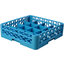 RC16-114 - OptiClean™ 16-Compartment Divided Tilted Glass Rack with 1 Open Extender 16 Compartment - Carlisle Blue