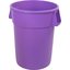 34105589 - Bronco™ Round Waste Bin Trash Container 55 Gallon - Purple
