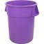 34104489 - Bronco™ Round Waste Bin Trash Container 44 Gallon - Purple