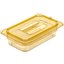 10490U13 - StorPlus™ High Heat Handled Universal Food Pan Lid 1/4 Size - Amber