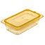 10496U13 - StorPlus™ High Heat Flat Universal Food Pan Lid 1/4 Size - Amber