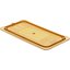 10476U13 - StorPlus™ High Heat Flat Universal Food Pan Lid 1/3 Size - Amber