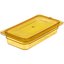 10476U13 - StorPlus™ High Heat Flat Universal Food Pan Lid 1/3 Size - Amber