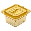 10510U13 - StorPlus™ High Heat Handled Universal Food Pan Lid 1/6 Size - Amber