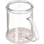 4230S30 - SAN Shaker/Dredge With Parsley Lid 1 1 cup / 8 oz./ Hole Dia 0.313 - Translucent