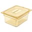 10430U13 - StorPlus™ High Heat Handled Universal Food Pan Lid 1/2 Size - Amber