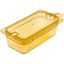 10477U13 - StorPlus™ High Heat Handled Universal Food Pan Lid 1/3 Size - Amber