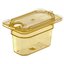 3088713 - StorPlus™ High Heat Food Pan 1/9 Size, 4" Deep - Amber