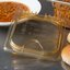 10518Z13 - StorPlus™ High Heat EZ Access Hinged Universal Food Pan Lid 1/6 Size - Amber