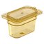3088713 - StorPlus™ High Heat Food Pan 1/9 Size, 4" Deep - Amber