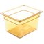 10423B13 - StorPlus™ High Heat Food Pan 1/2 Size, 8" Deep - Amber
