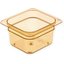 3088413 - StorPlus™ High Heat Food Pan 1/6 Size, 4" Deep - Amber