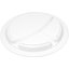 PCD22002 - Polycarbonate Narrow Rim 3-Compartment Plate 9" - White
