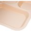 PCD80125 - Polycarbonate 5-Compartment Tray 13.75" X 10.62" - Tan