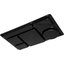 61503 - Omni-Directional Space Saver 6-Compartment ABS Tray 15" x 9" - Black