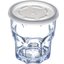 DX2225ST9000 - Disposable Lid with Straw Slot - Fits Specific 7 - 16 oz Dinex, Carlisle, Cambro and G.E.T. Enterprises Tumblers  (1000/cs) - Translucent