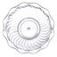 DXSWC607 - Tulip Turnbury Swirl Berry Dish 5 oz, 4-5/8" (96/cs) - Clear