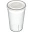 DX1198ST8714 - Disposable Lid with Straw Slot - Fits Specific 9.5 - 12 oz Dinex, Carlisle, Cambro and G.E.T. Enterprises Tumblers (1000/cs) - Translucent