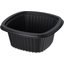 DXMW516PBLK - Microwaveable Square Side Dish 16oz. (500/cs) - Black
