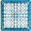 RG9-214 - OptiClean™ 9-Compartment Divided Glass Rack with 2 Extenders 7.12" - Carlisle Blue