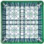 RG49-5C413 - OptiClean™ 49-Compartment Divided Glass Rack with 5 Extenders 11.9" - Green-Carlisle Blue