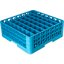 RG49-214 - OptiClean™ 49-Compartment Divided Glass Rack with 2 Extenders 7.12" - Carlisle Blue