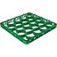 REW20SC09 - OptiClean™ NeWave™ Color-Coded Short Glass Rack Extender 20 Compartment - Green