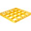 RE16C04 - OptiClean™ 16-Compartment Divided Glass Rack Extender 1.78" - Yellow