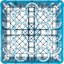 RW20-314 - OptiClean™ NeWave™ Glass Rack with 4 Integrated Extenders 20 Compartment - Carlisle Blue