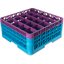 RG25-3C414 - OptiClean™ 25-Compartment Divided Glass Rack with 3 Extenders 8.72" - Lavender-Carlisle Blue