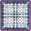 RG25-3C414 - OptiClean™ 25-Compartment Divided Glass Rack with 3 Extenders 8.72" - Lavender-Carlisle Blue