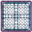 RG25-2C414 - OptiClean™ 25-Compartment Divided Glass Rack with 2 Extenders 7.12" - Lavender-Carlisle Blue
