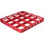 RE16C05 - OptiClean™ 16-Compartment Divided Glass Rack Extender 1.78" - Red